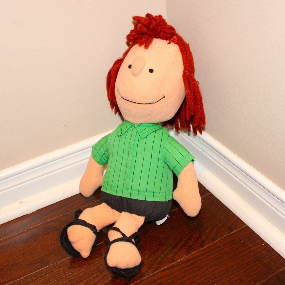 very rare❤️12" Peppermint Patty 1982 cloth doll Determined Productions Peanuts